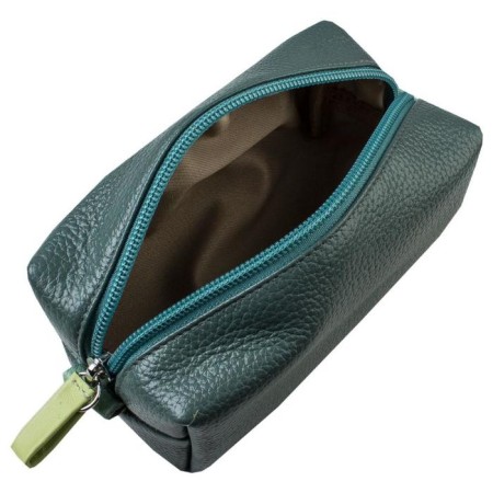 Lightning cosmetic bag, green color-1