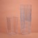 The form of the plastic disposable for the buffet "Square", 80 ml, transparent, 7 pcs/units.