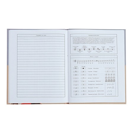 Diary for the Musical Trio music school, 48 sheets, hard cover, matte lamination, selective varnish, offset block-8