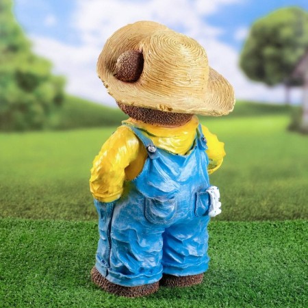 Garden figure "Bear in overalls" 42cm-2