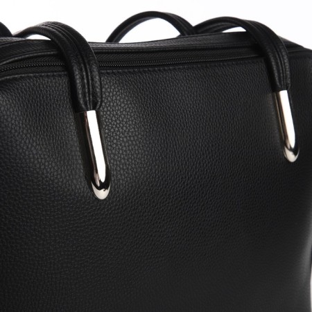 Female bag Textura, tout, average size, black color-5