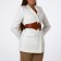 Women's belt, width 12 cm, red color