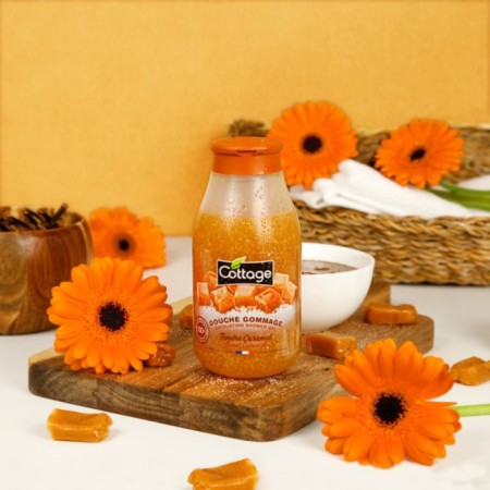 Shower gel Cottage Exfoliating Shower Gel "Sweet Caramel", exfoliating, 270 ml-1