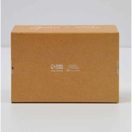 Box for eclairs, confectionery packaging, 4 inserts, “Made with love”, 20 x 15 x 5 cm-1