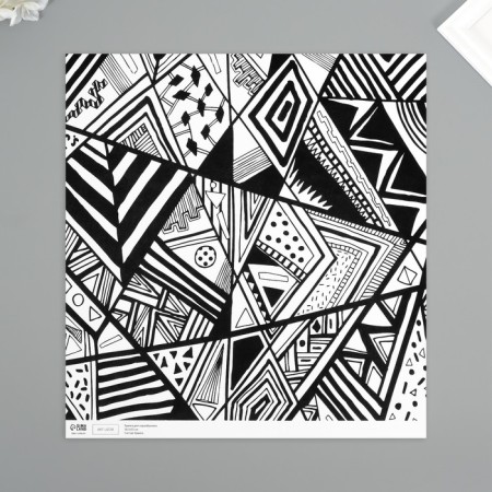 Scrapbooking "Hipster" density 180 grams set 5 pcs 30.5x32 cm-2