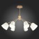Ceiling EVOLUCE lamp. Sle155902-08. Mario. 8x40 watts, E14, 79x79x54 cm, golden color