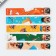 A set of curly cardboard bookmarks for graduation “Success in study! Graduate!" 5 pieces