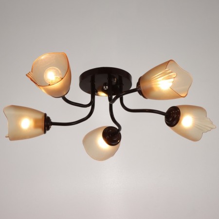 Chandelier 1341003/5br E27 15W brown Bayerlux-1