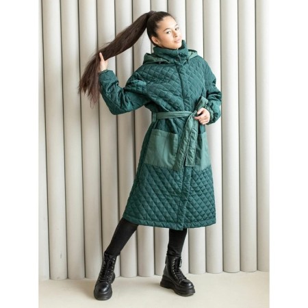 Парка-плащ для девочки, рост 146 см-6