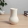 VAZA Ceramics Table "Eliot" bend, D-6 cm, 14x9 cm, white
