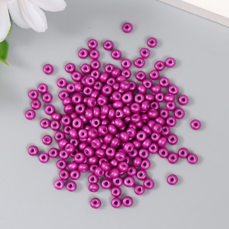 Glass beads 6/0 "plum" 15 g-1