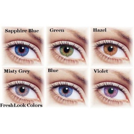 Color contact lenses Freshlook Colors Gray, -1/8.6 in a set 2pcs-1