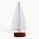 New Year's souvenir "Fir tree in white with sparkles" 8 × 8 × 15 cm