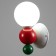 Luigi lamp LED 7W 3000-6000K White-red-green 12x25 cm
