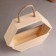 Kashpo wooden, six with a handle 28x24.5x8.5cm