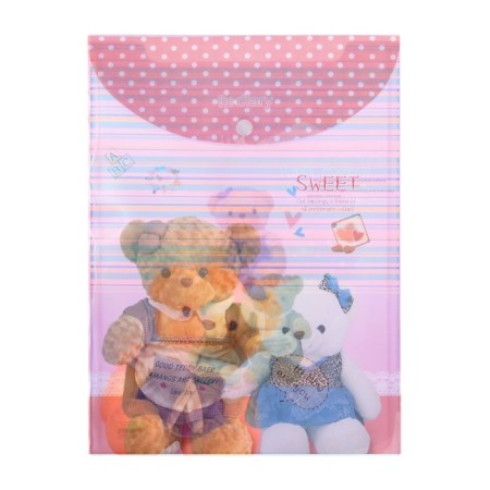Folder-convert button, A4, 180 microns, "bears", vertical, mix-7