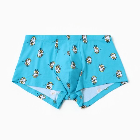 Panties Men's Boxers "Geese", Blue Color, Rr. 56 (3xl)
