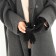 Gloves are female, dimensionless, without insulation, black color