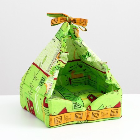 LULKA house, closed, 40x40x45 cm, green tint