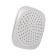 A set of showers for stationary zein mixers, square shape, plastic, white/chromium