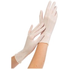 Medical Benovy gloves, nitril, non -sterile, textured on the fingers, white, size S, 100 pairs