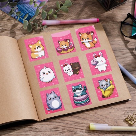 Paper stickers "cuties", 11 x 15.5 cm-2