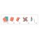 Djeco sneakers set “Make yourself”, red