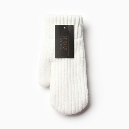 Women's mittens for claim Minaku Rubber 22 cm Milk-3