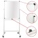 Magnetic-marker board 60 x 90 cm, Brauberg Premium, bilateral, on the legs