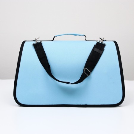 Bag - Carriage for animals "Sleepy dog", frame, size m, 40 x 21 x 27 cm, blue-3