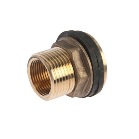 Zein fitting, 1 ", for containers, with gaskets, brass-1