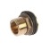 Zein fitting, 1 ", for containers, with gaskets, brass