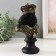 Souvenir Polystone "Bust. King" Black with gold 9x14x22.5 cm