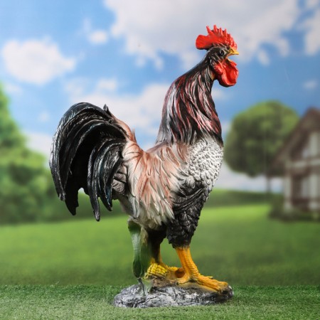 Garden figure "Rooster Voice Gudan" 44x34x17cm-3