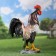 Garden figure "Rooster Voice Gudan" 44x34x17cm