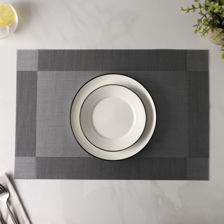 Serving napkin on the table “Chess”, 45 × 30 cm, silver color-6