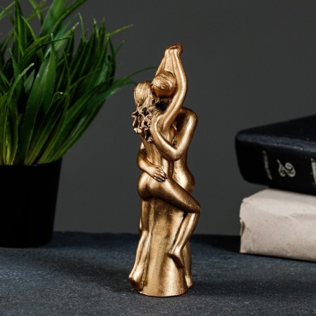 Figure "In love pair" bronze, 15x4x4cm-2