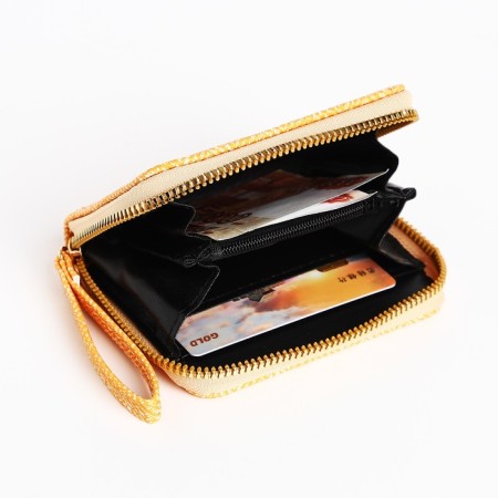 Children's wallet with lightning, yellow color-3