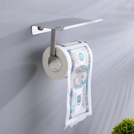 Souvenir toilet paper "100 dollars", 9.5x10x9.5 cm-3