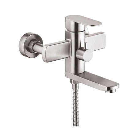 Fashun A53020 bath mixer, single -leaf, surrounding 102 mm, with shower set, satin