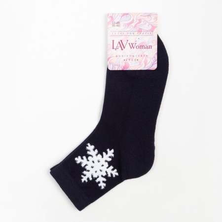 Women's socks, blue color, size 23-25-4