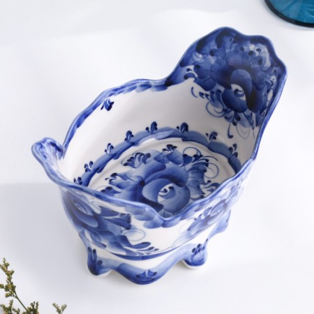 Caviar "Bath", 12 x 11 cm, gzhel-2