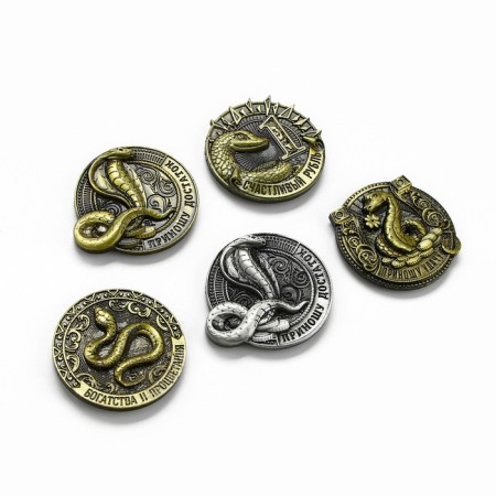 Magnet "New Year", mix, diam. 4 cm-2