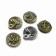 Magnet "New Year", mix, diam. 4 cm