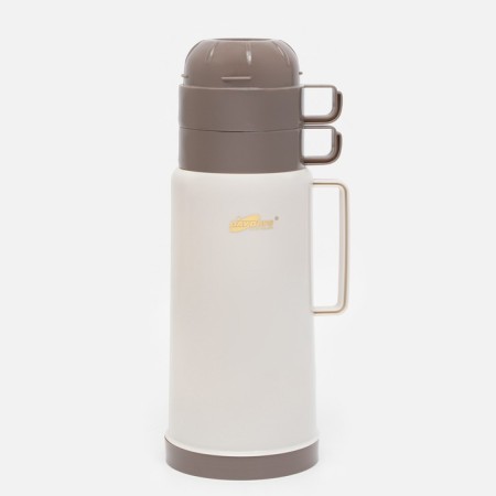 Thermos 1 l, with a glass flask, retains heat 12 hours