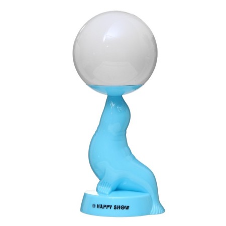 Table lamp "Sea cat" LED 3W 3AA 3000K Blue 10x11x26 cm Risalux-12