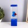 Lava-lamp "Bear" LED 2W from batteries 3haa blue 7x7x24 cm