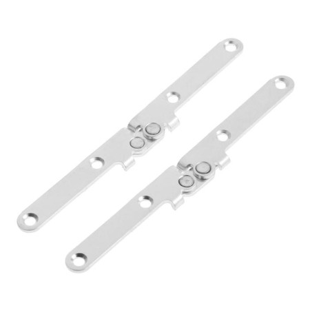 Lomber flat loop 130x15 mm steel, zinc color, 2 pcs.