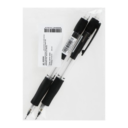 A set of pencils of mechanical Pilot Super Grip, 0.5 mm, rubber emphasis, black, 2 pieces-1