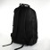 Young backpack from textiles with a zipper, 4 pockets, black/green color